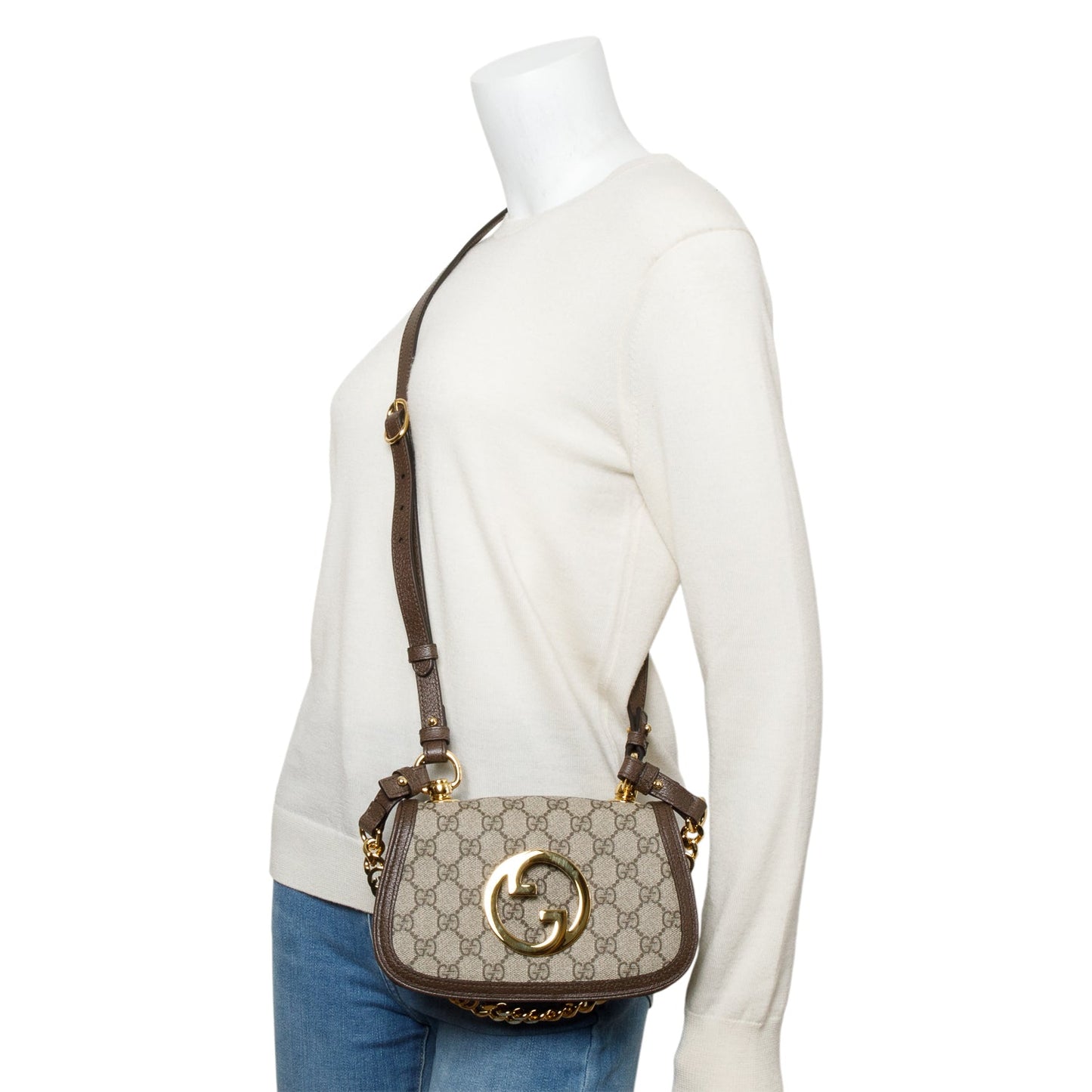 Gucci GG Supreme Mini Blondie Shoulder Bag