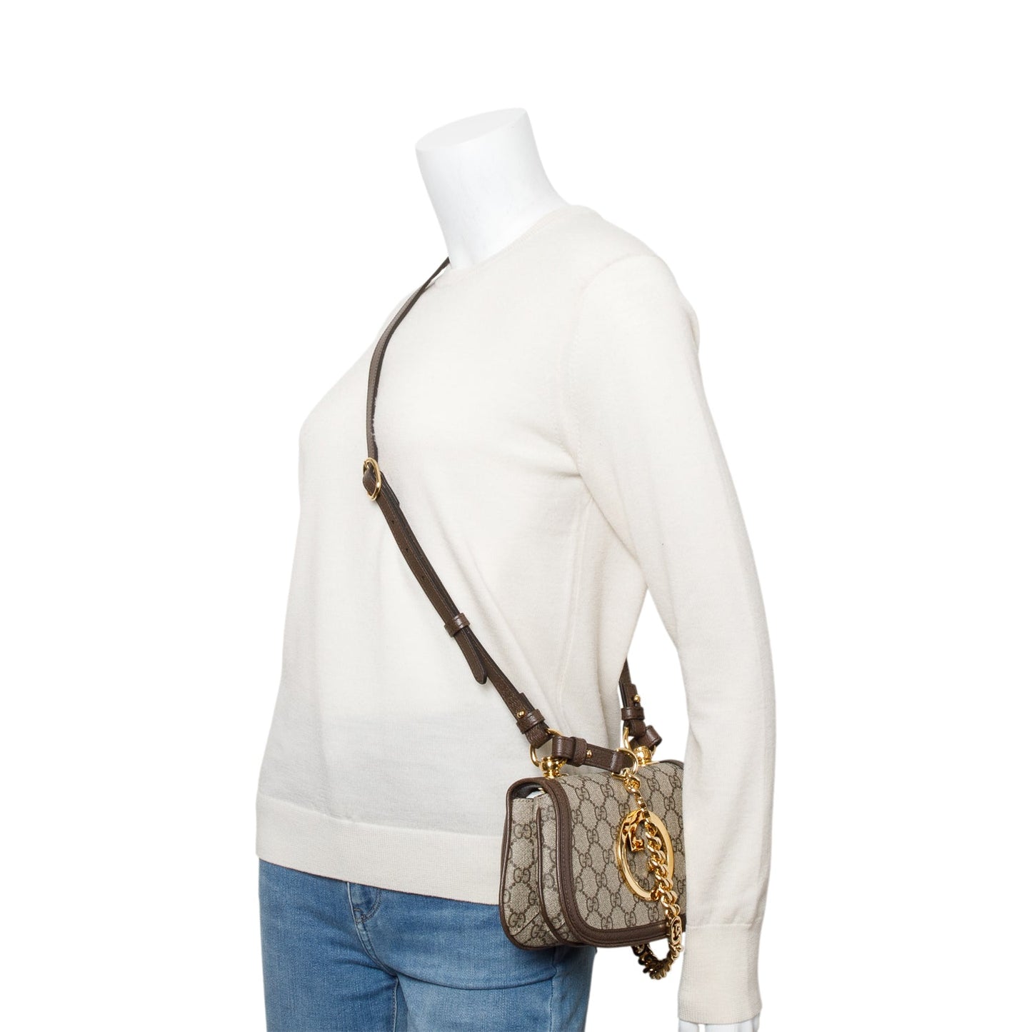 Gucci GG Supreme Mini Blondie Shoulder Bag