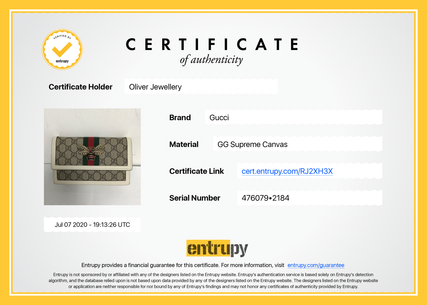 Gucci GG Supreme Mini Queen Margaret Bag