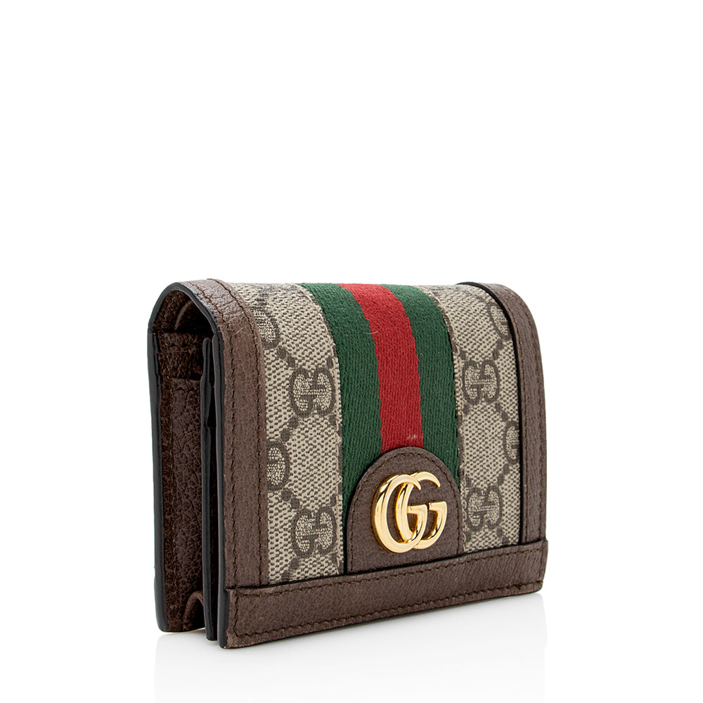 Gucci GG Supreme Ophidia Card Case Wallet (SHF-21919)
