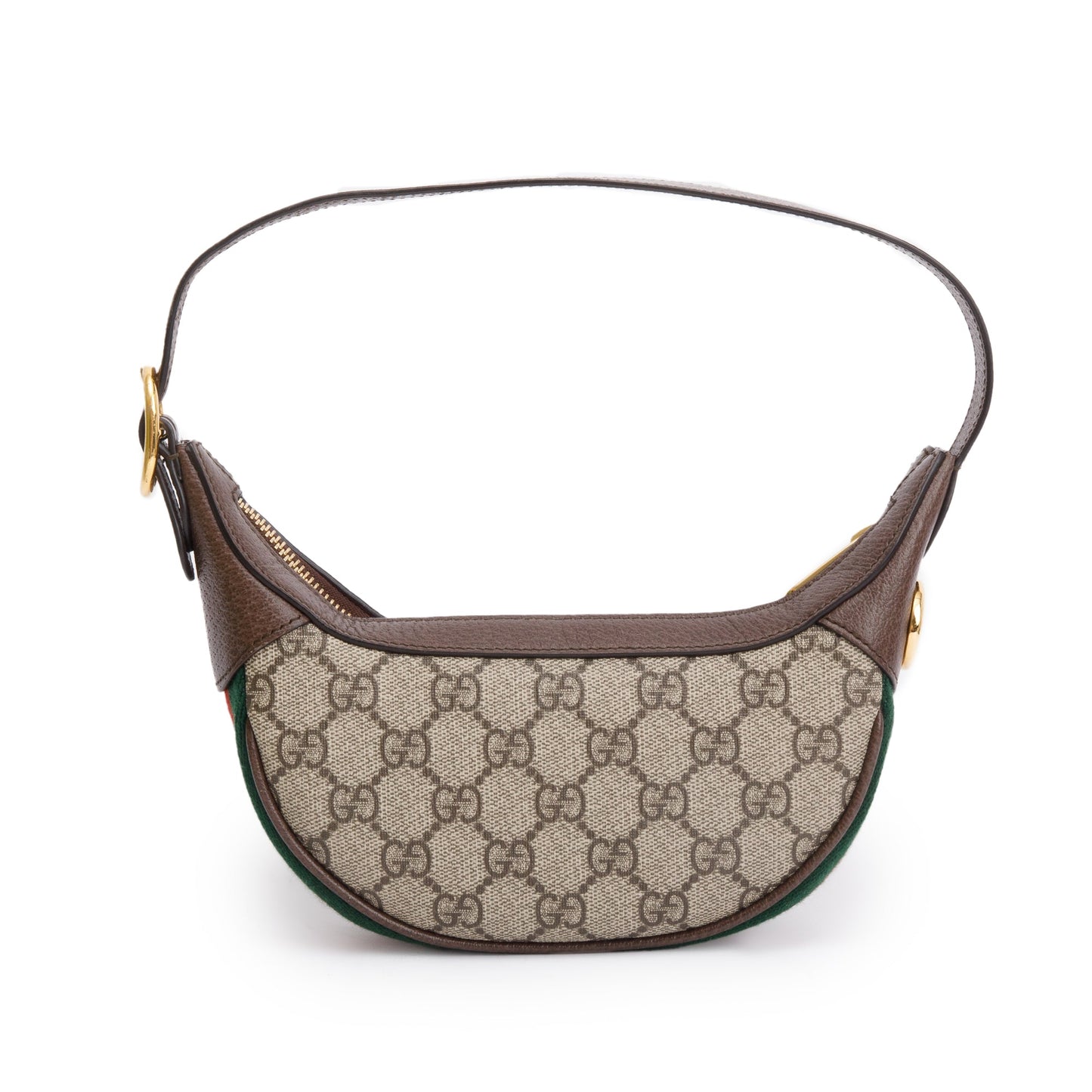Gucci GG Supreme Ophidia Half-Moon Mini Bag