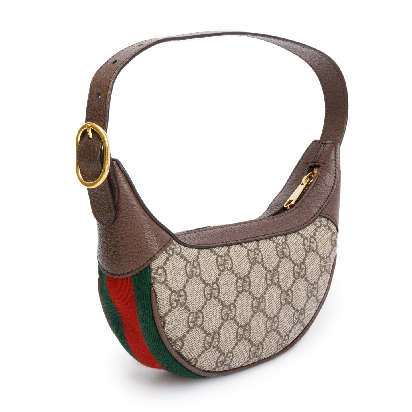 Gucci GG Supreme Ophidia Half-Moon Mini Bag