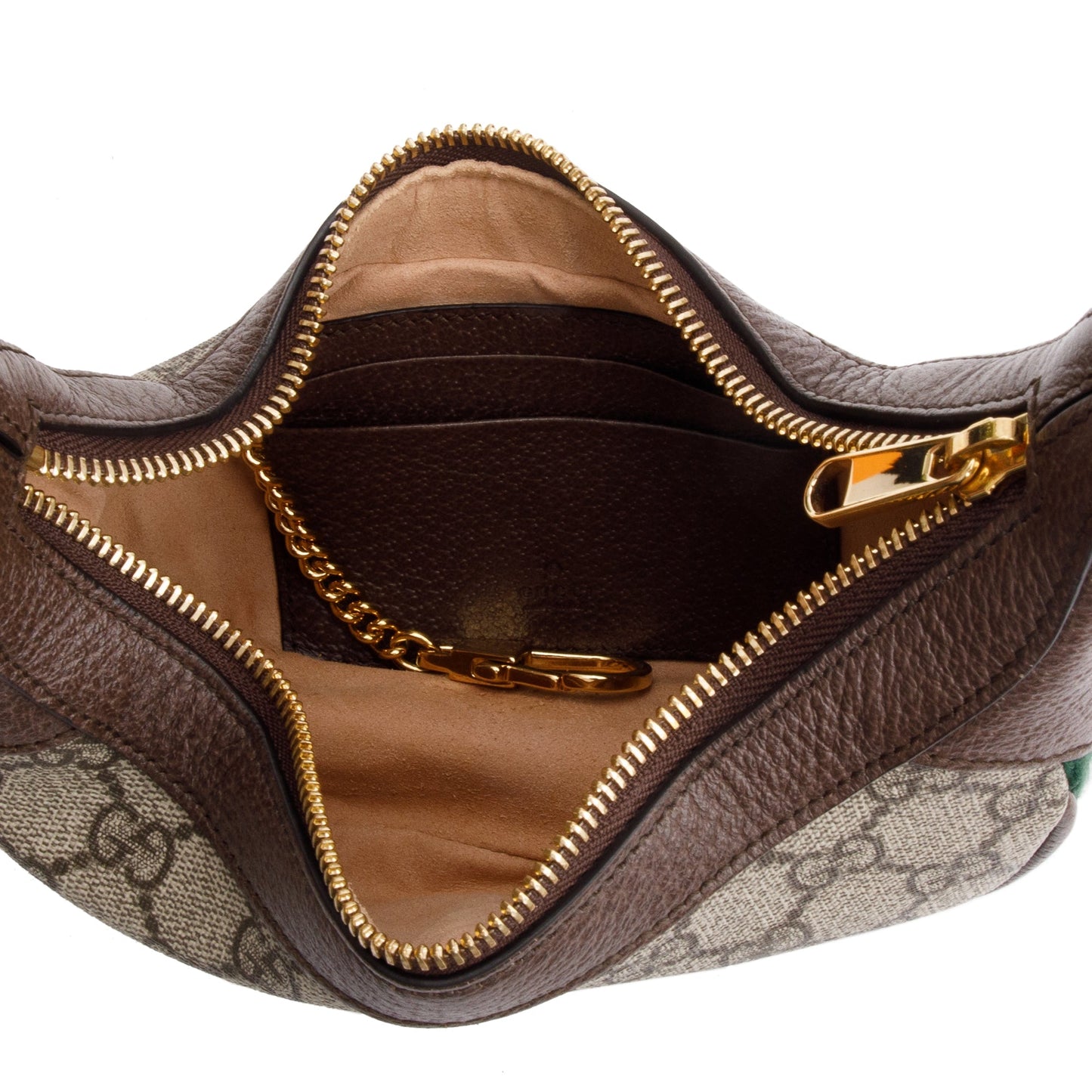 Gucci GG Supreme Ophidia Half-Moon Mini Bag