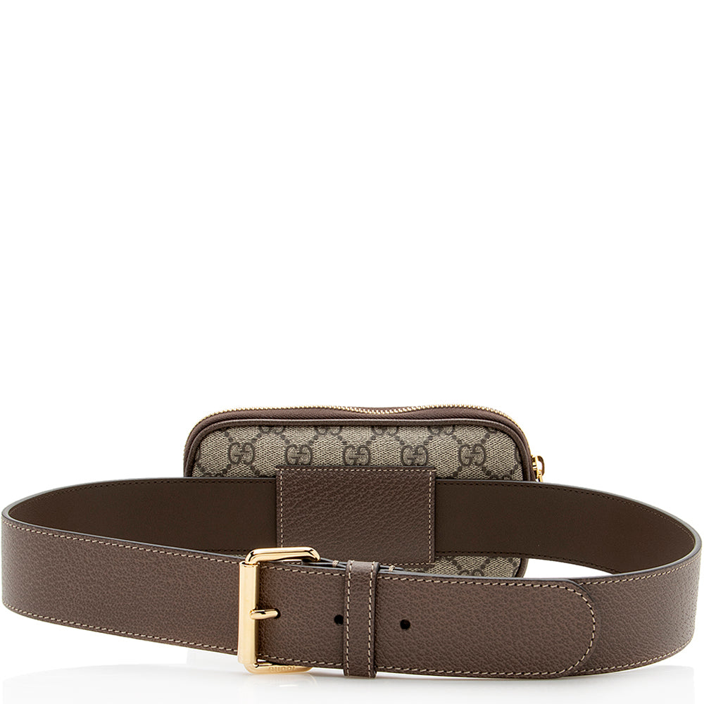 Gucci GG Supreme Ophidia Phone Case Belt Bag - Size 34 / 85 (SHF-19922)
