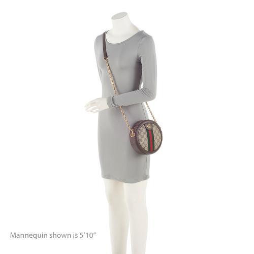 Gucci GG Supreme Ophidia Round Mini Shoulder Bag (SHF-99m356)