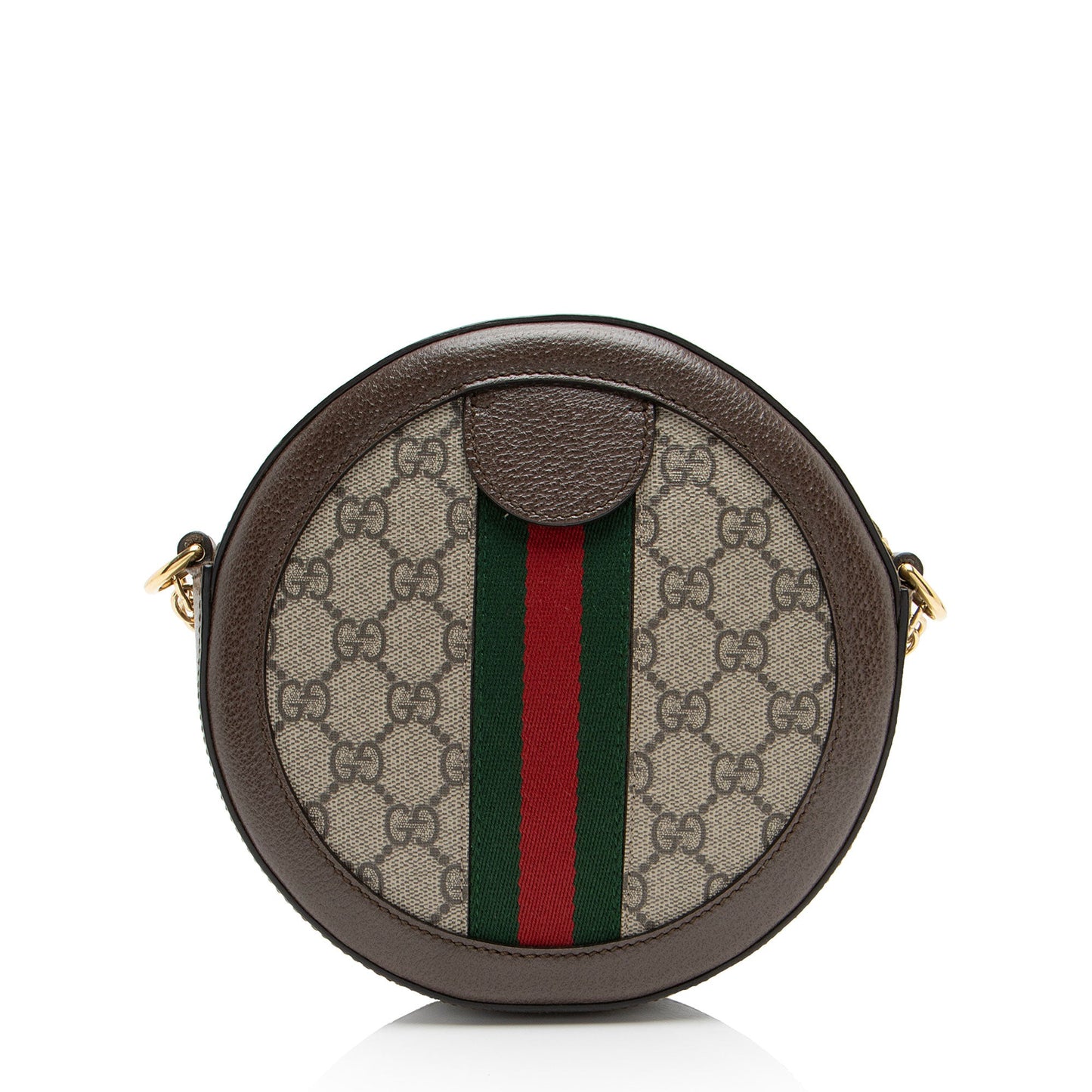 Gucci GG Supreme Ophidia Round Mini Shoulder Bag (SHF-F3cSgu)
