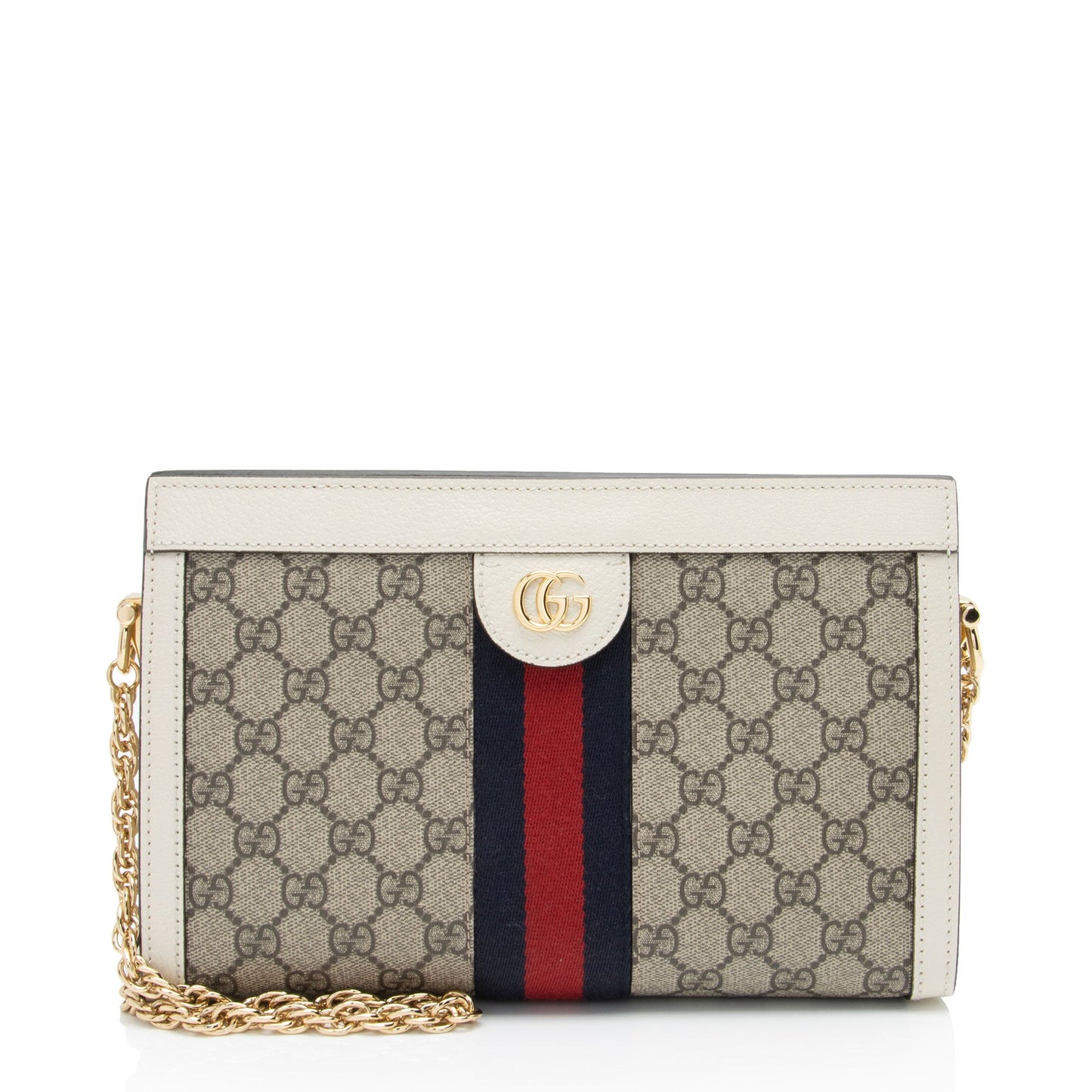 Gucci GG Supreme Ophidia Small Chain Shoulder Bag (SHF-mjx4Wm)
