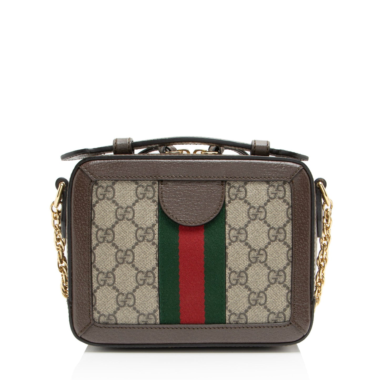 Gucci GG Supreme Ophidia Top Handle Mini Chain Shoulder Bag