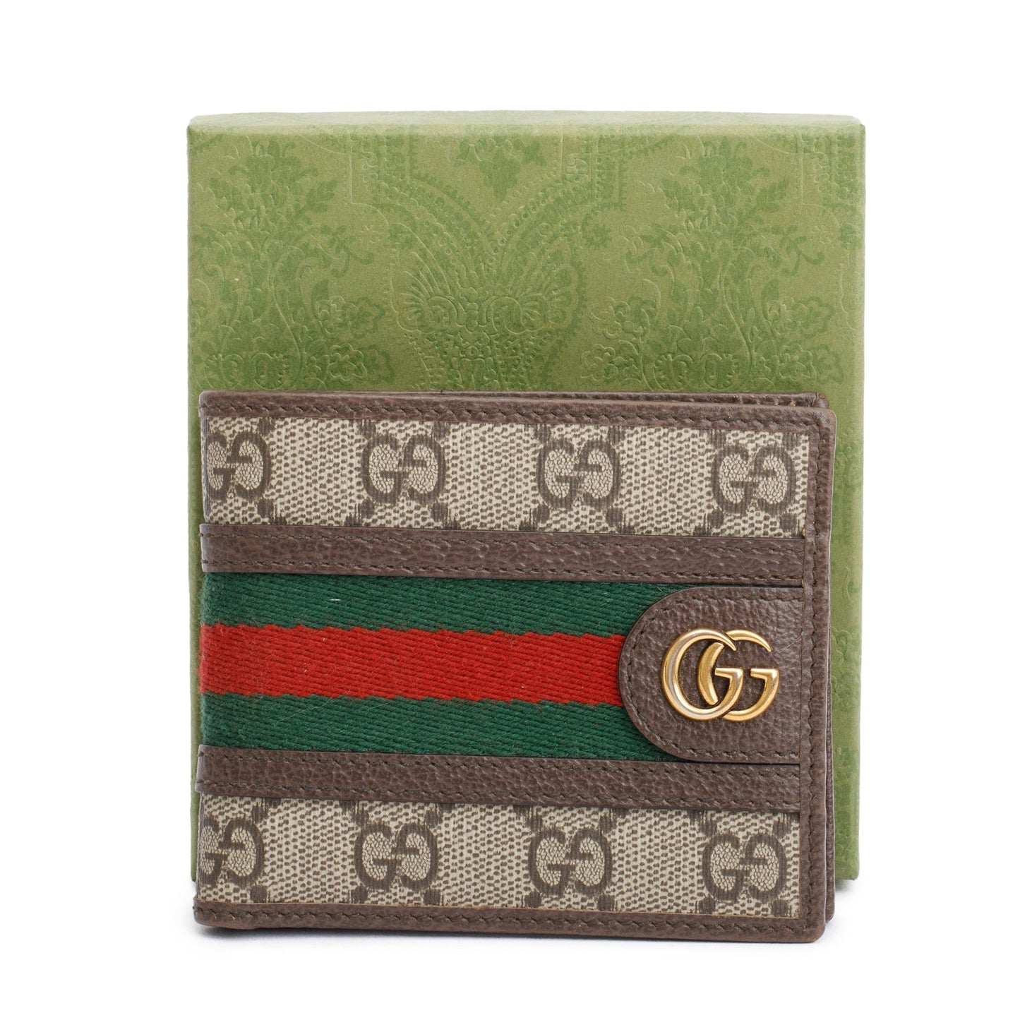 Gucci GG Supreme Ophidia Web Bi-Fold Wallet