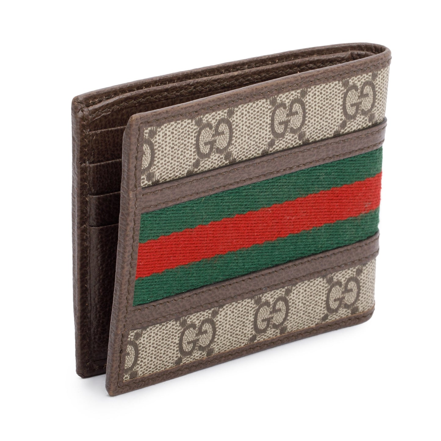 Gucci GG Supreme Ophidia Web Bi-Fold Wallet