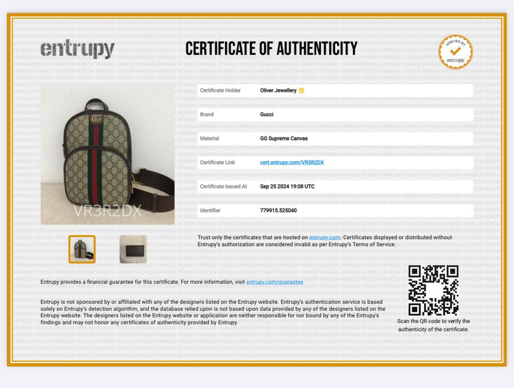 Gucci GG Supreme Ophidia Web Crossbody Bag