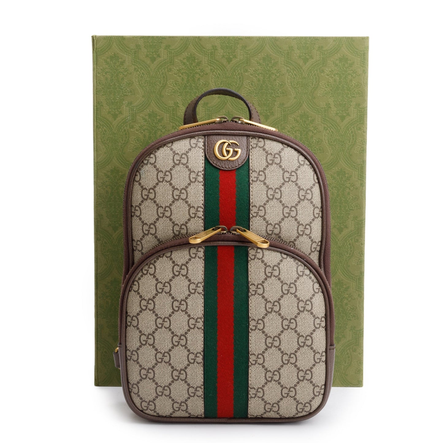 Gucci GG Supreme Ophidia Web Crossbody Bag