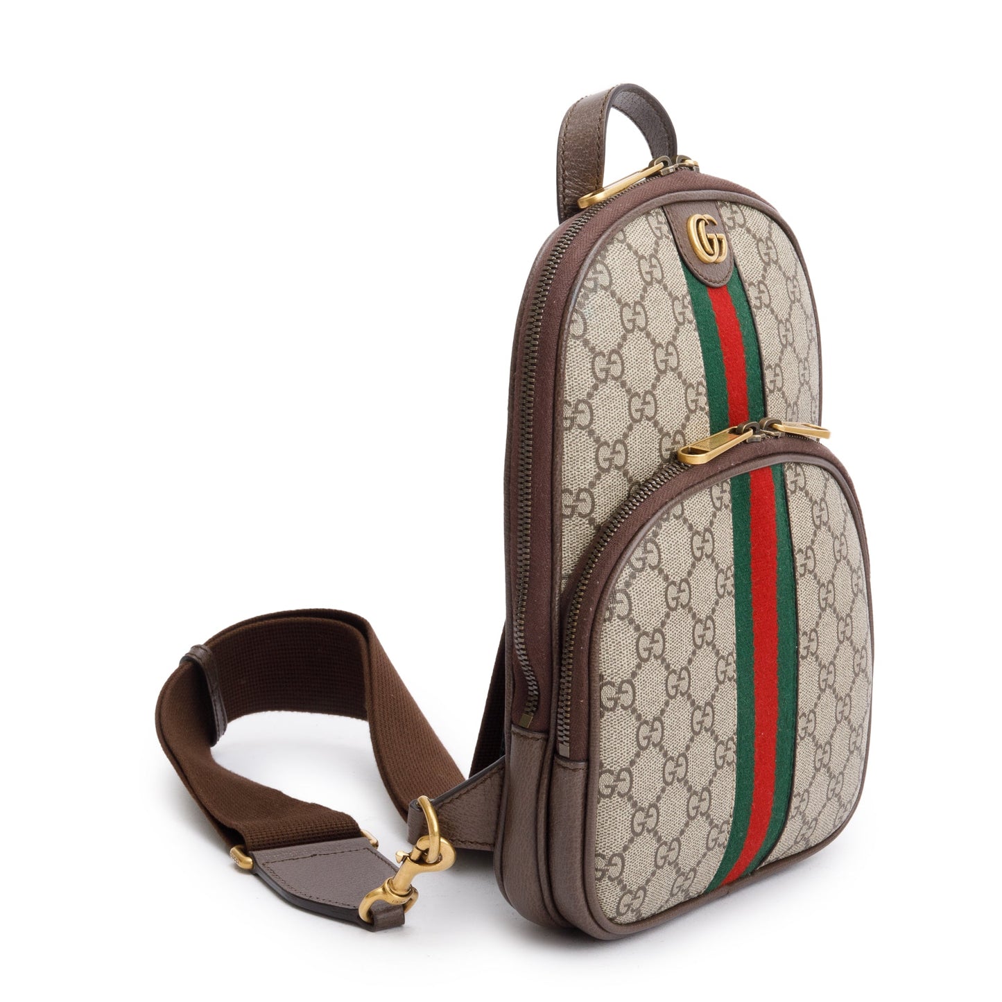 Gucci GG Supreme Ophidia Web Crossbody Bag