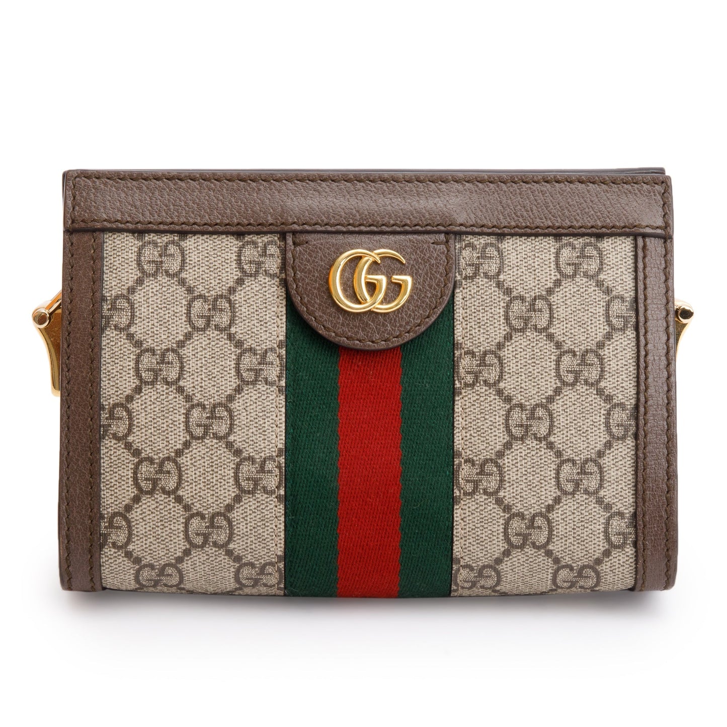 Gucci GG Supreme Ophidia Web Mini Chain Shoulder Bag