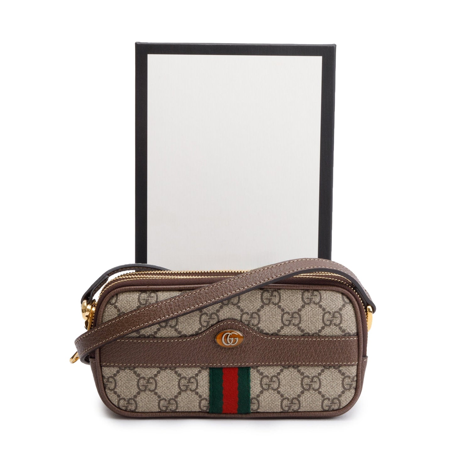 Gucci GG Supreme Ophidia Web Mini Crossbody Bag