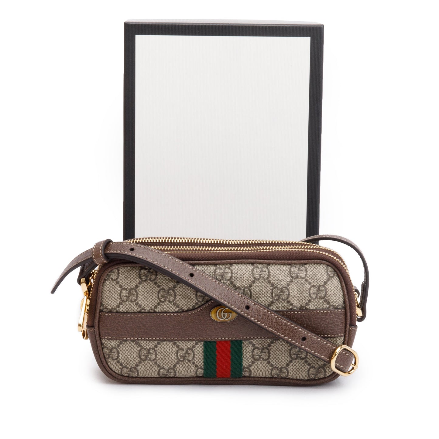 Gucci GG Supreme Ophidia Web Mini Crossbody Bag