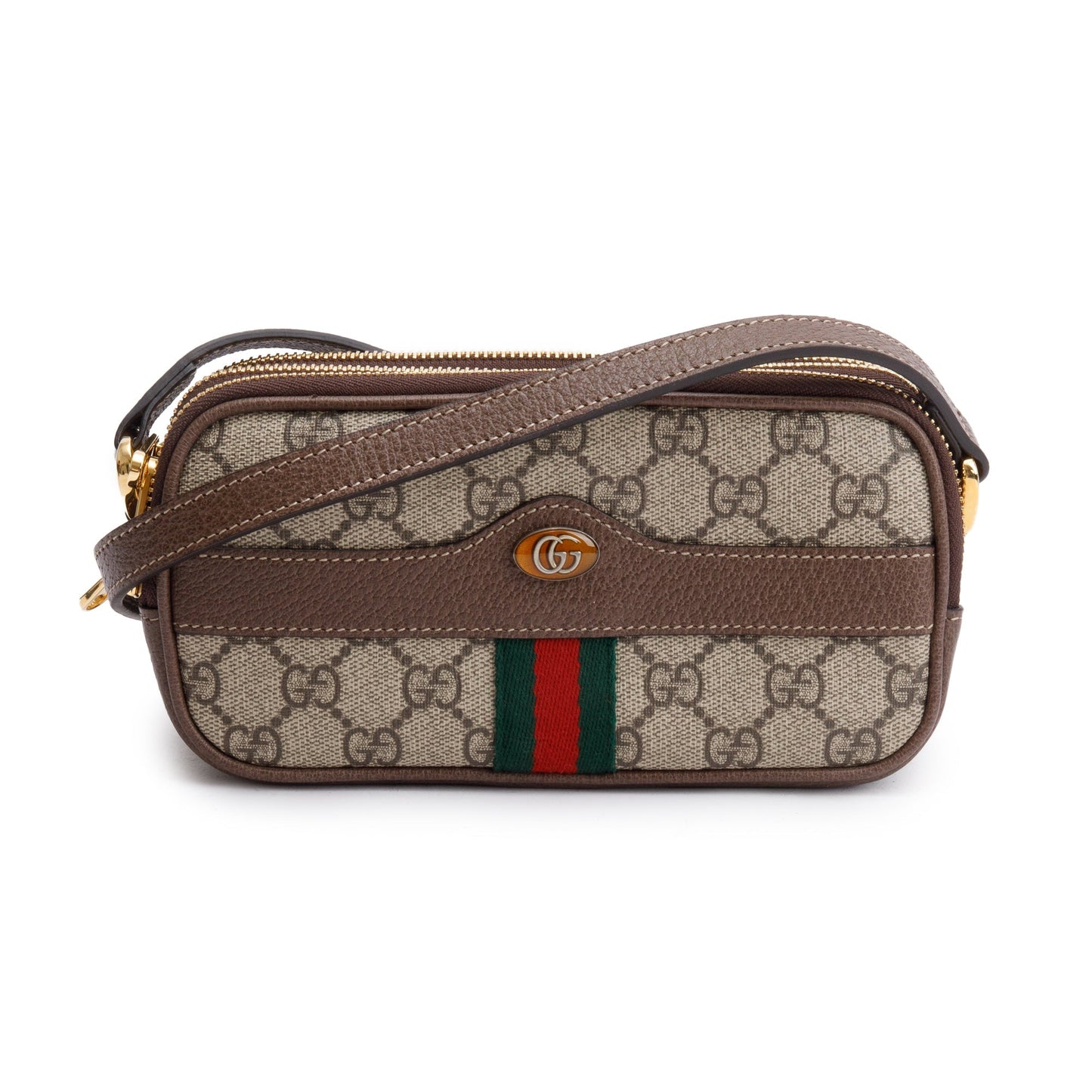 Gucci GG Supreme Ophidia Web Mini Crossbody Bag