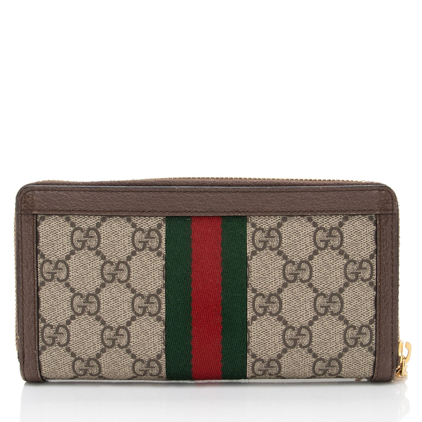 Gucci GG Supreme Ophidia Zip Around Wallet (SHF-L3ZnYB)