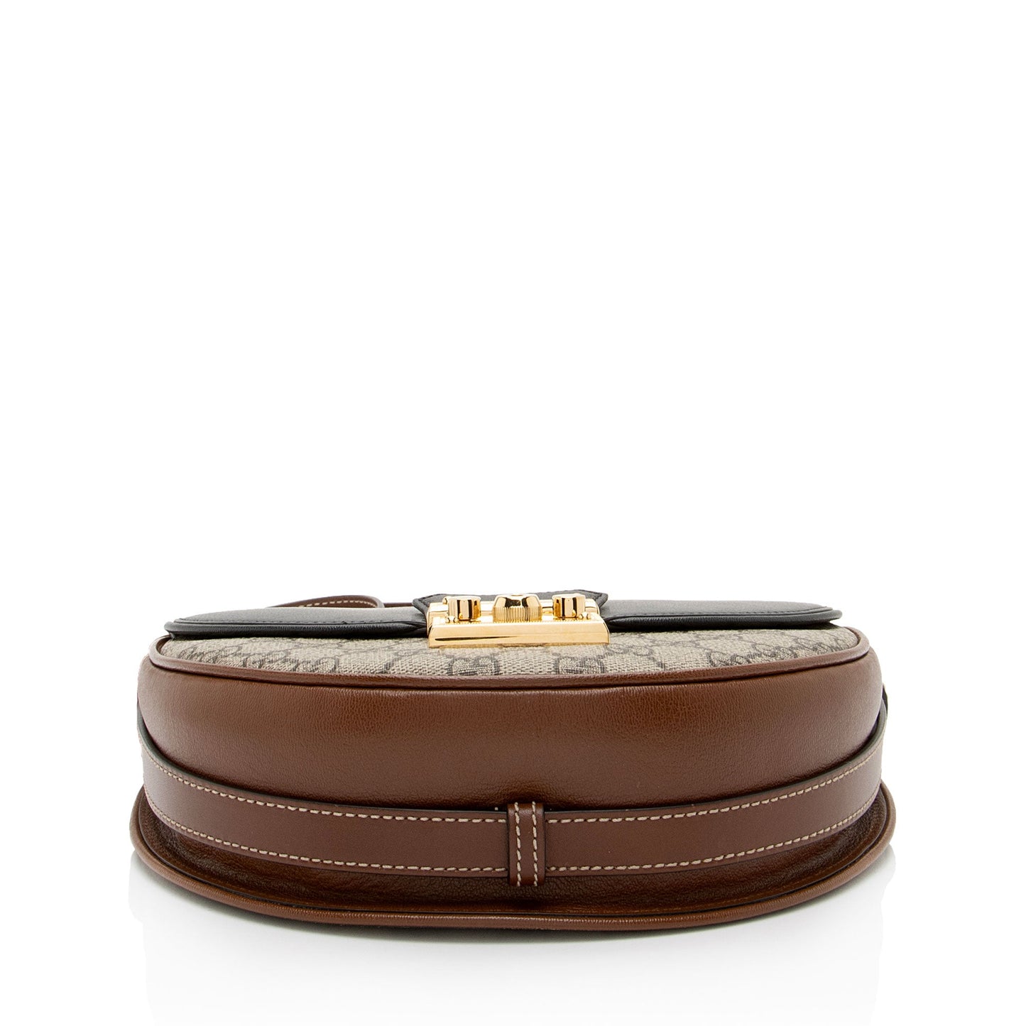 Gucci GG Supreme Padlock Saddle Small Shoulder Bag (SHF-Wwfxt7)