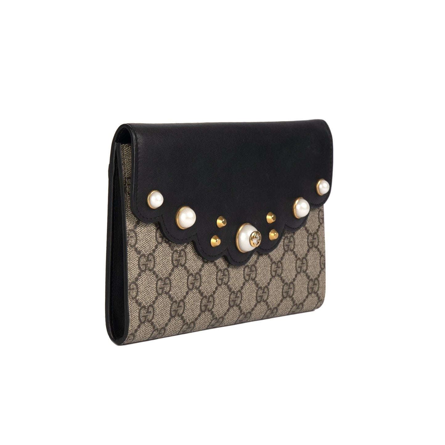 Gucci GG Supreme Peony Clutch