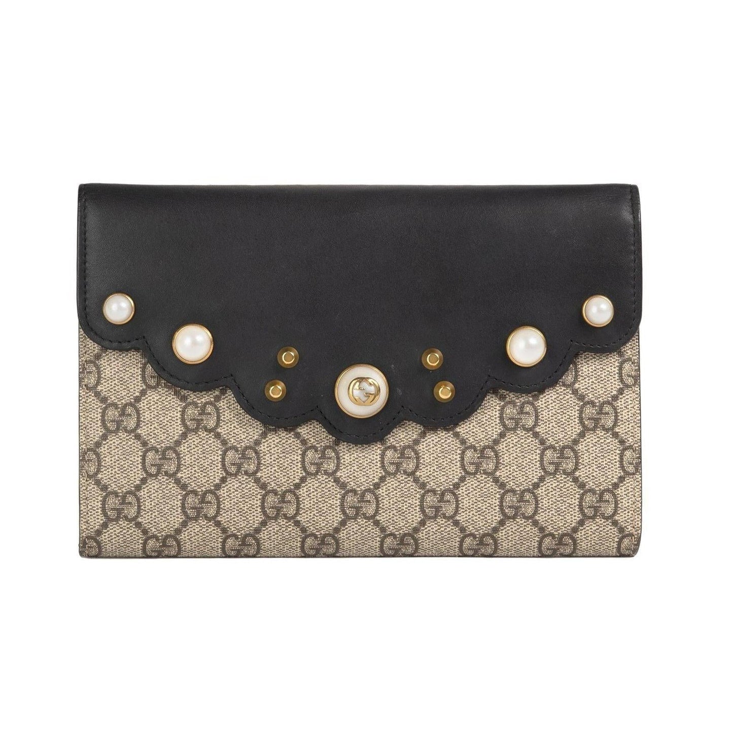 Gucci GG Supreme Peony Clutch