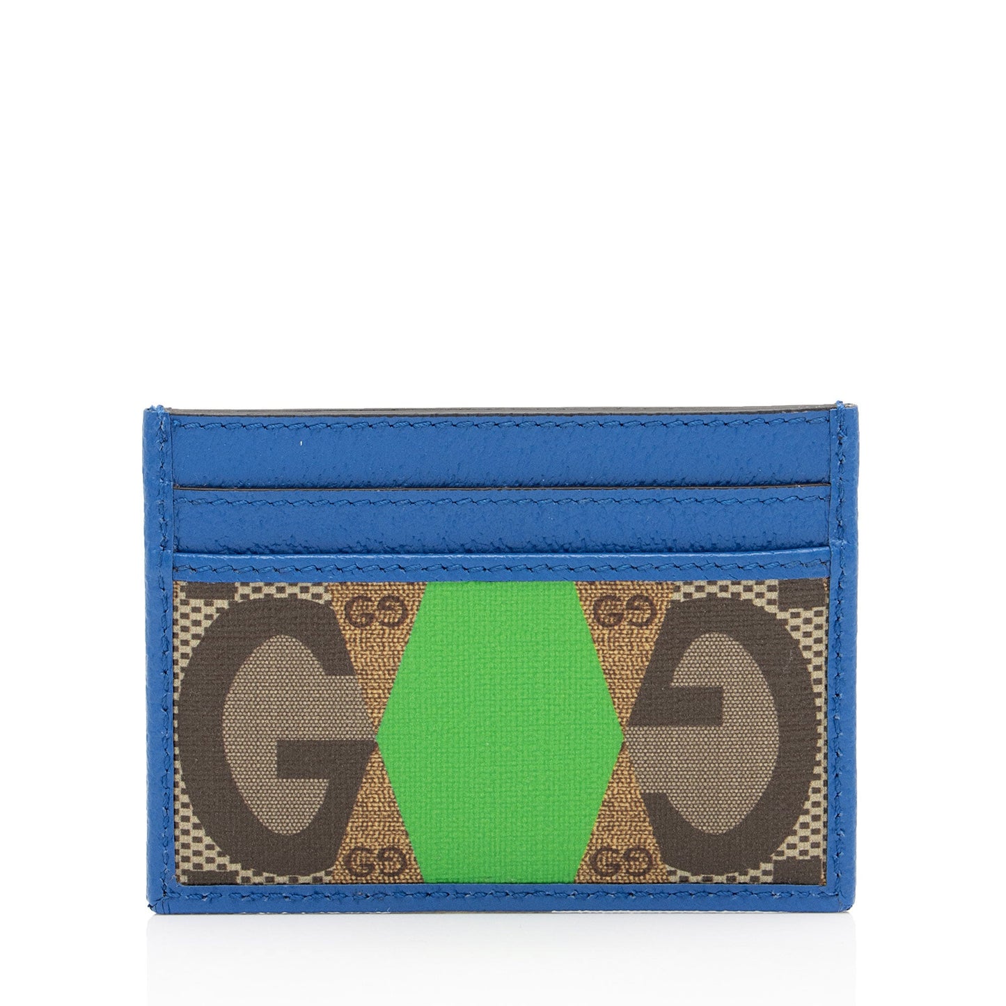 Gucci GG Supreme Rhombus Print Card Case (SHF-aduYXB)