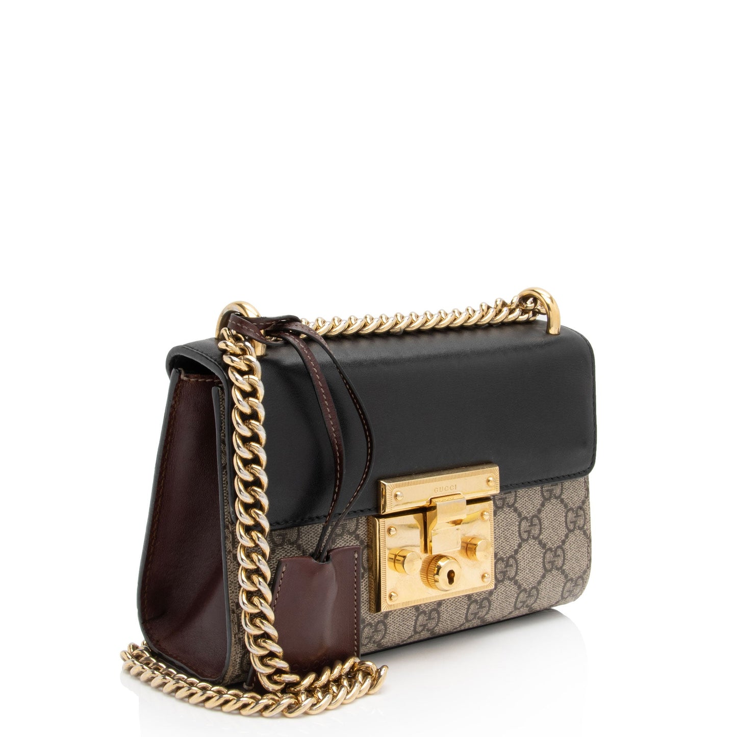 Gucci GG Supreme Small Padlock Shoulder Bag (SHF-wWXgdi)