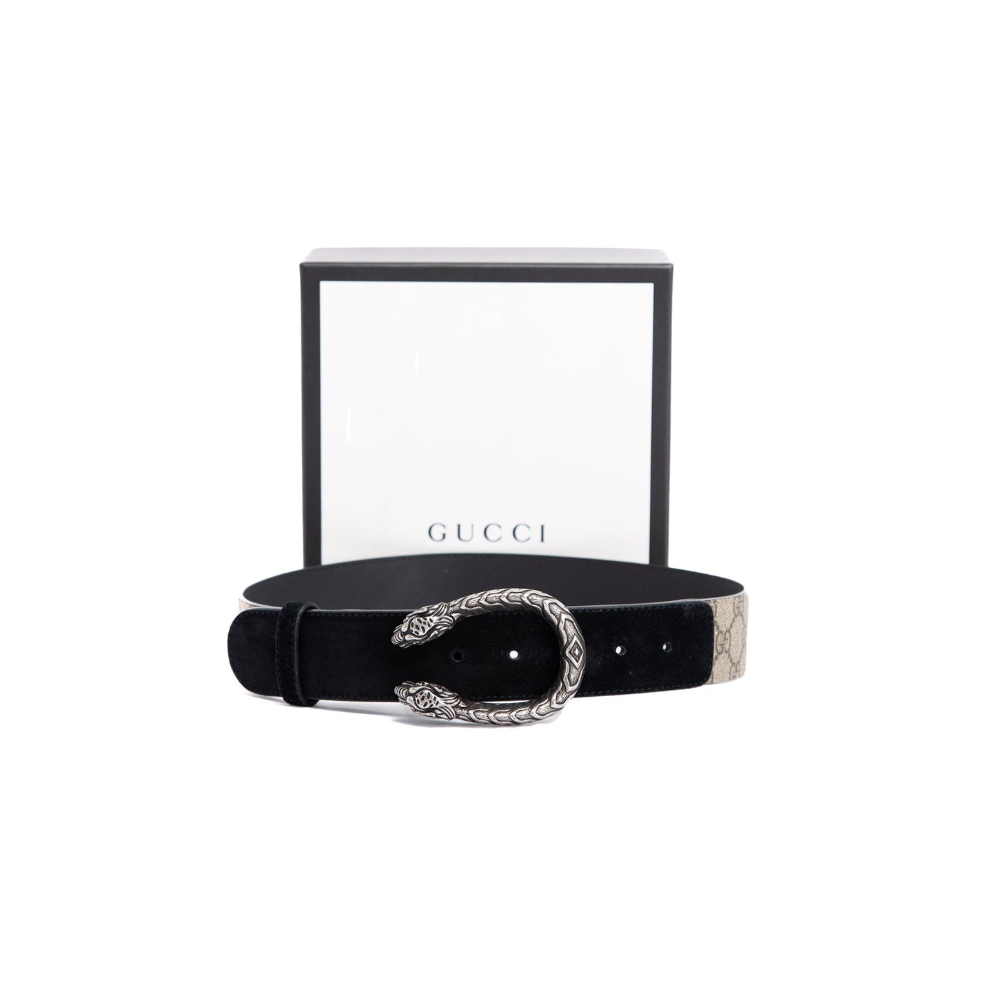 Gucci GG Supreme Suede Suede Dionysus Belt