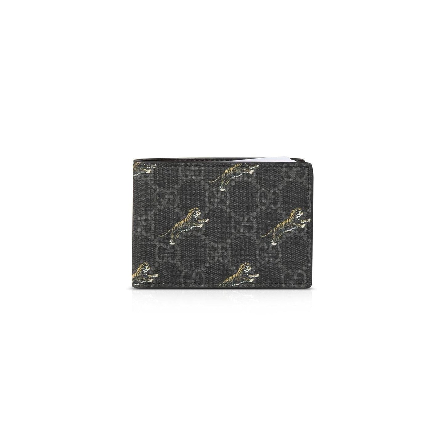 Gucci GG Supreme Tiger Print Small Bifold Wallet