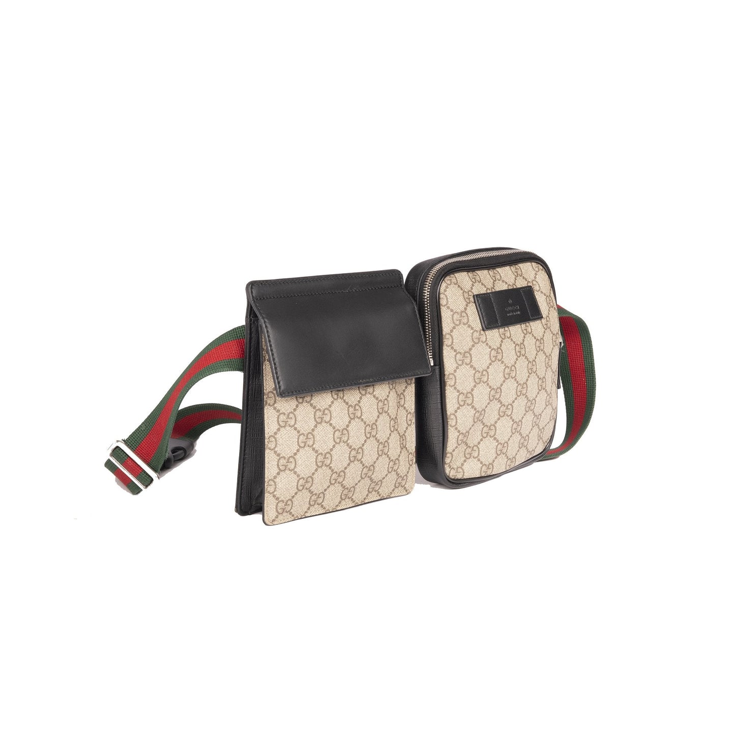 Gucci GG Supreme Web Double Belt Bag