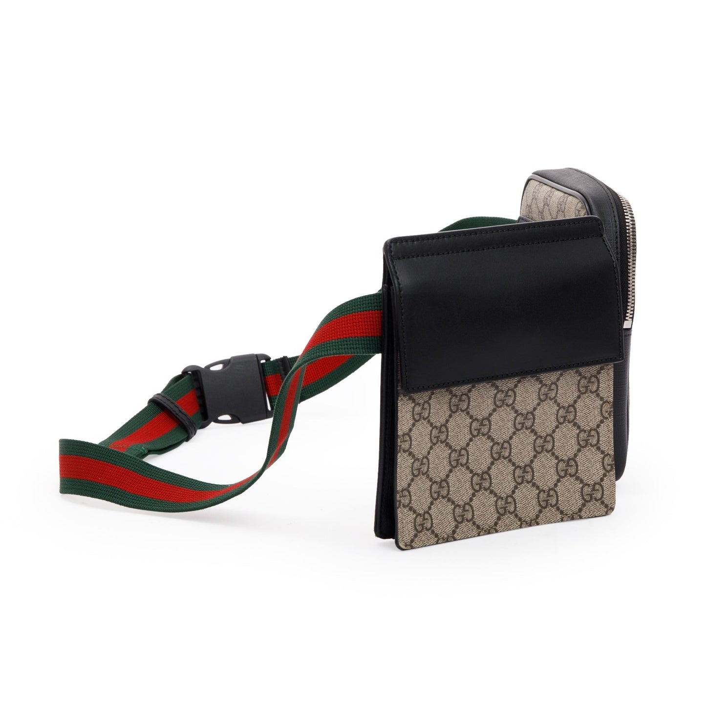 Gucci GG Supreme Web Double Belt Bag