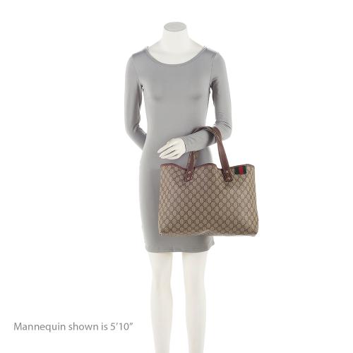 Gucci GG Supreme Web Loop E/W Shopping Tote (SHF-23043)