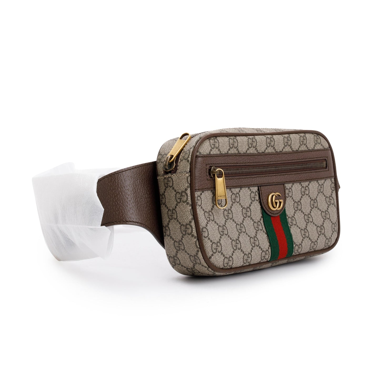 Gucci GG Supreme Web Medium Ophidia GG Belt Bag