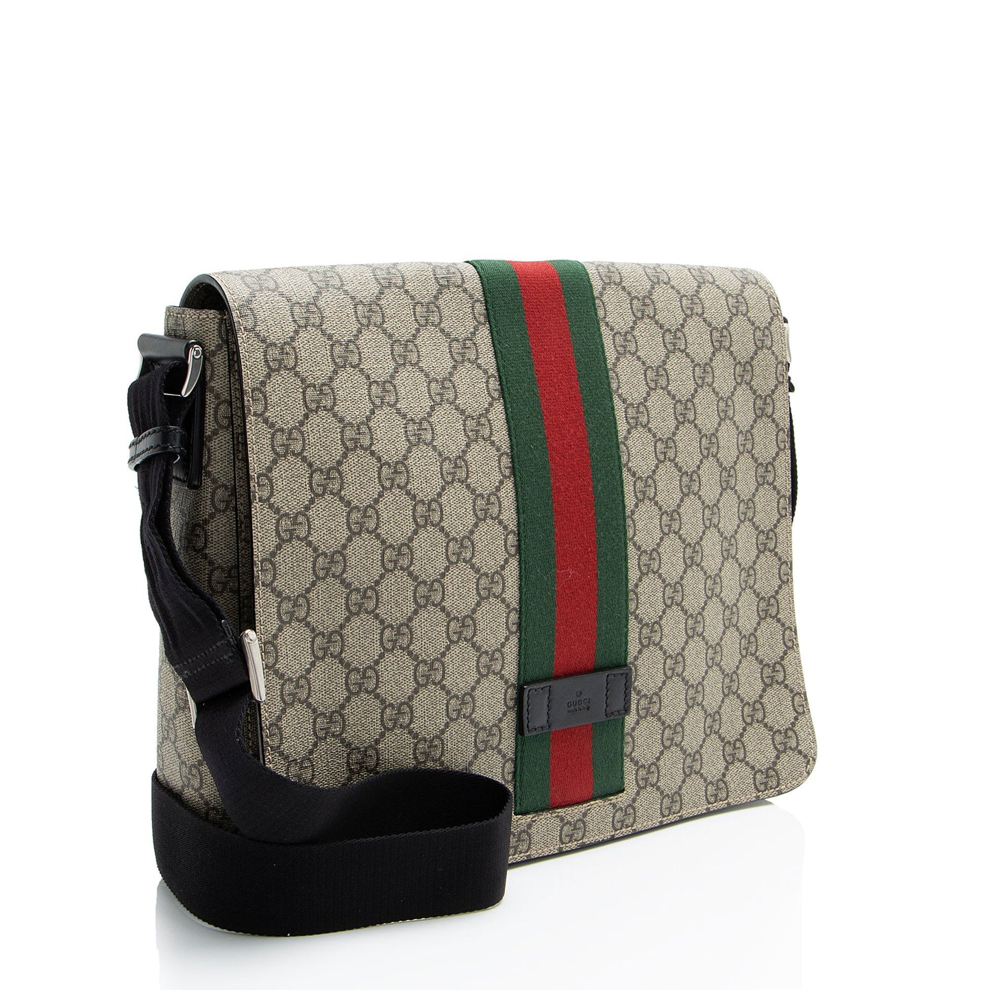 Gucci GG Supreme Web Flap Messenger