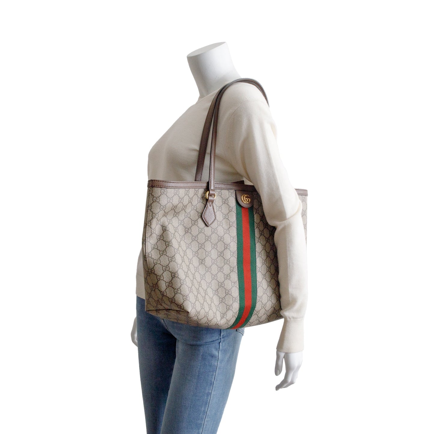 Gucci GG Supreme Web Ophidia GG Medium Tote