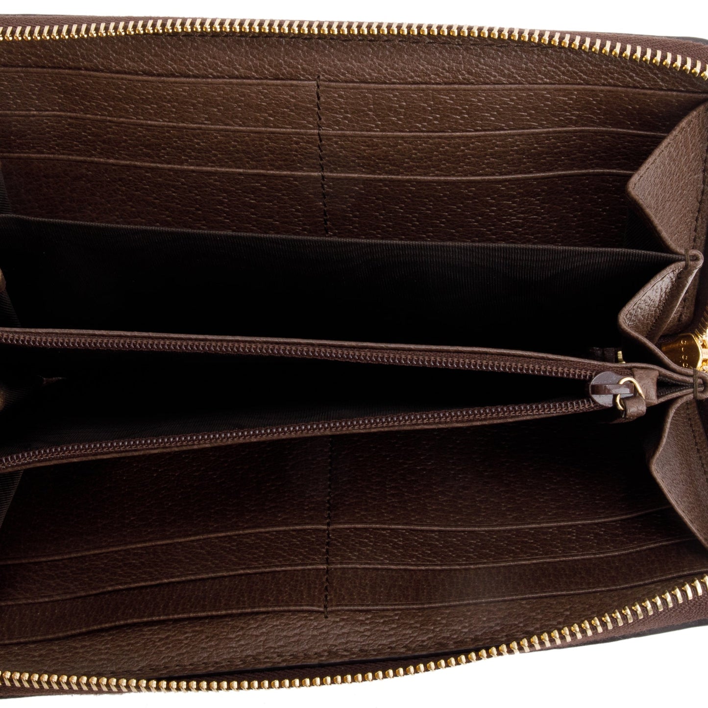 Gucci GG Supreme Web Ophidia Zip Around Wallet