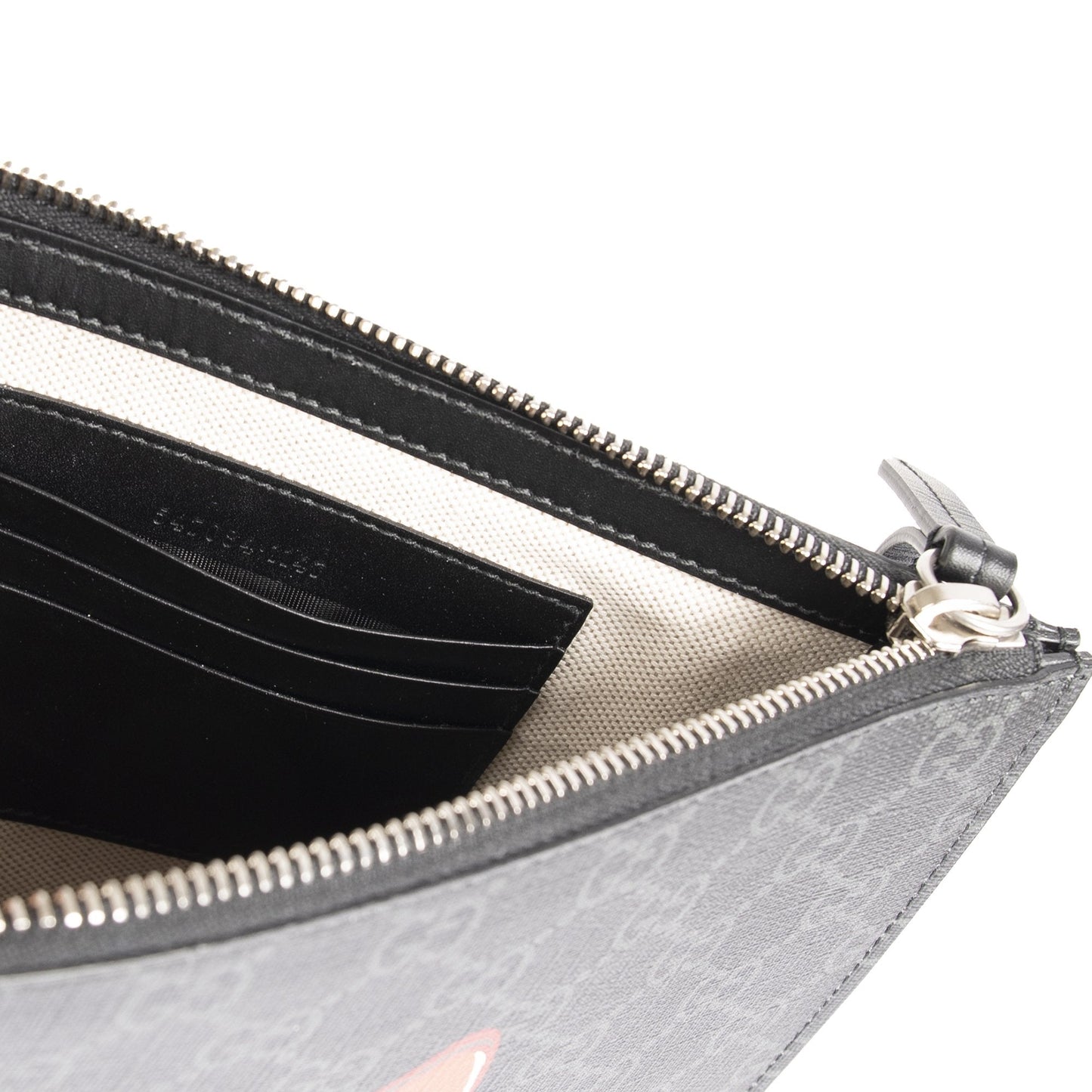 Gucci GG Supreme Wolf Print Bestiary Pouch