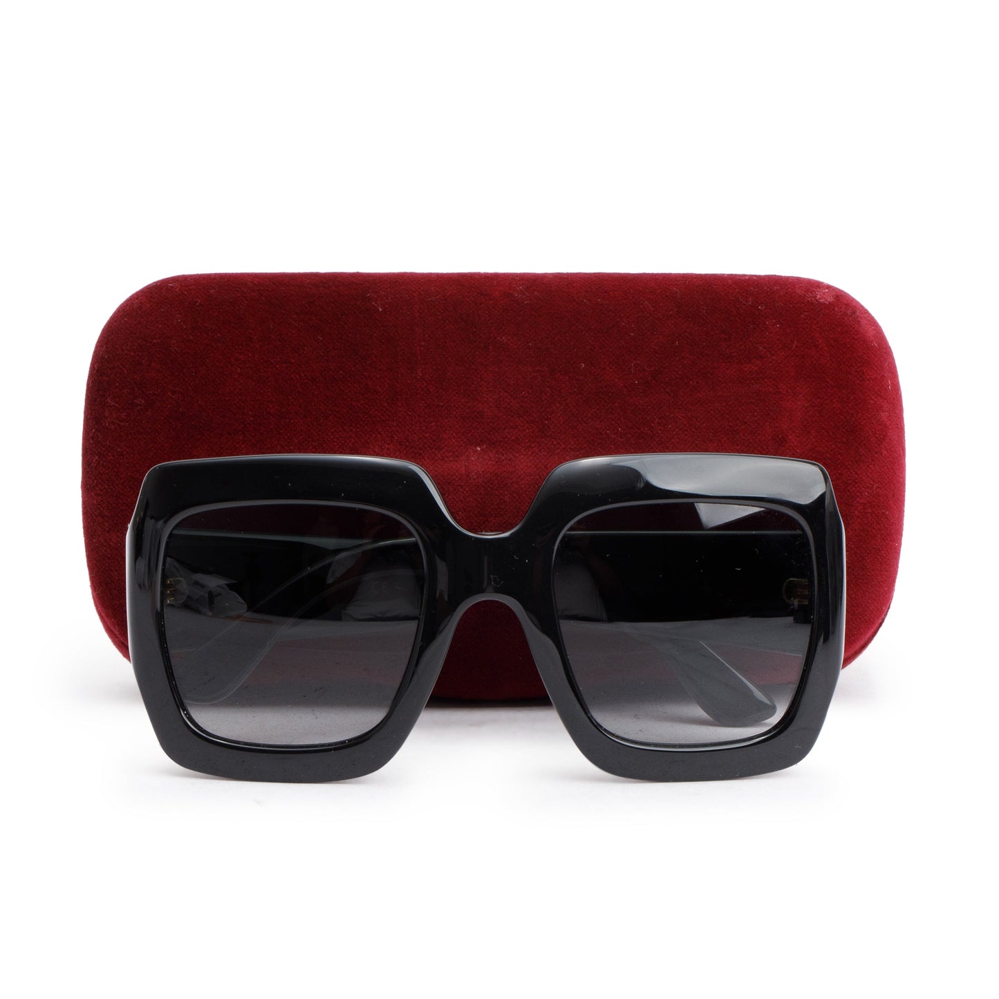 Gucci GG0053S Black Acetate Oversized Square Sunglasses