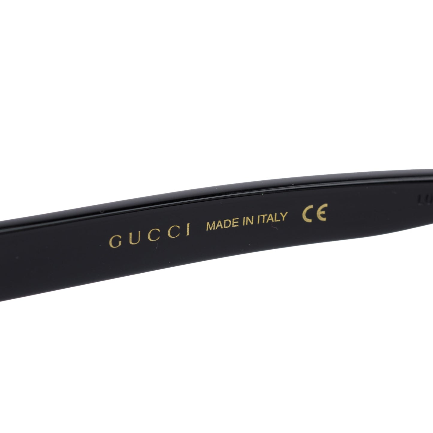 Gucci GG0118S Black Acetate Crystal Oversized Cat-Eye Sunglasses