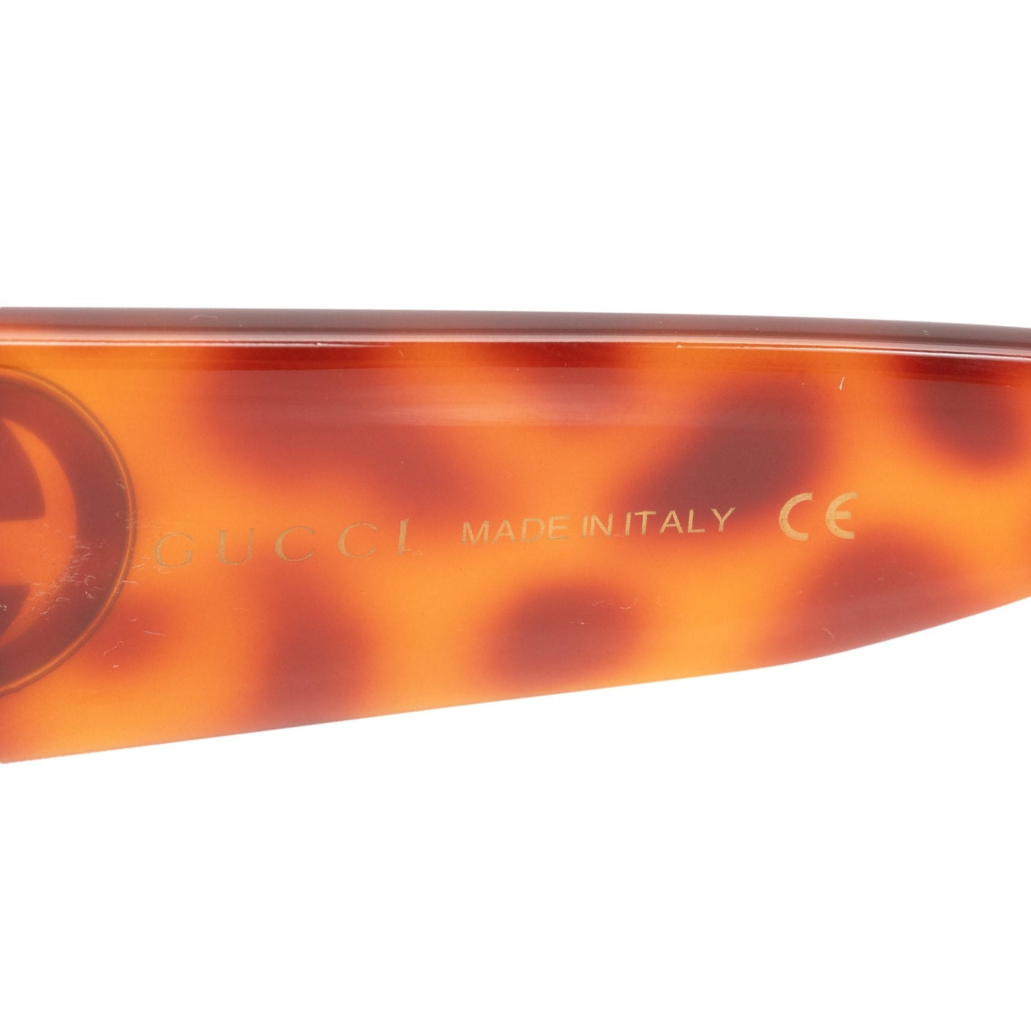 Gucci GG0141S Tortoise Acetate GG Logo Square Frame Sunglasses