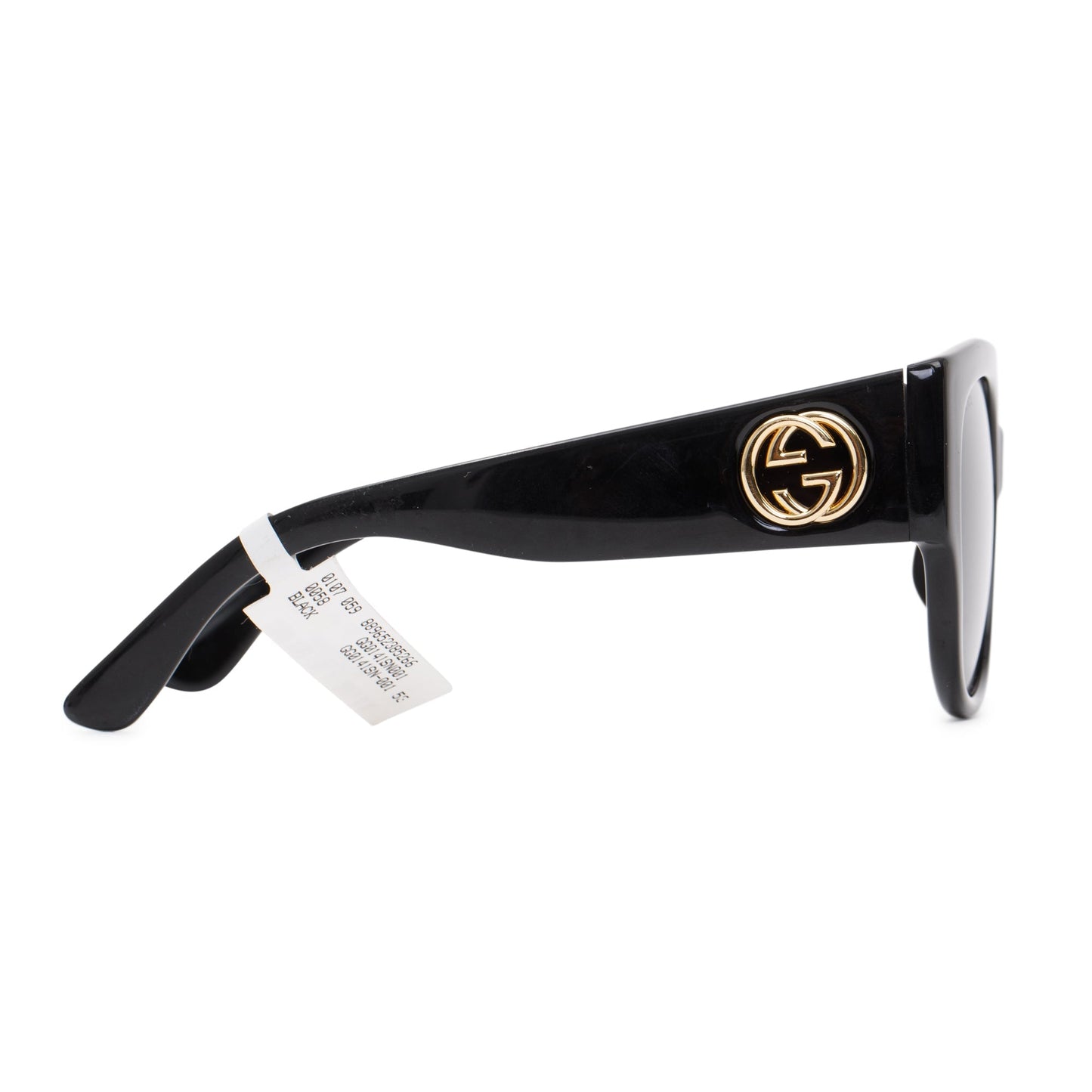 Gucci GG0142SA Black Acetate Square Frame Sunglasses