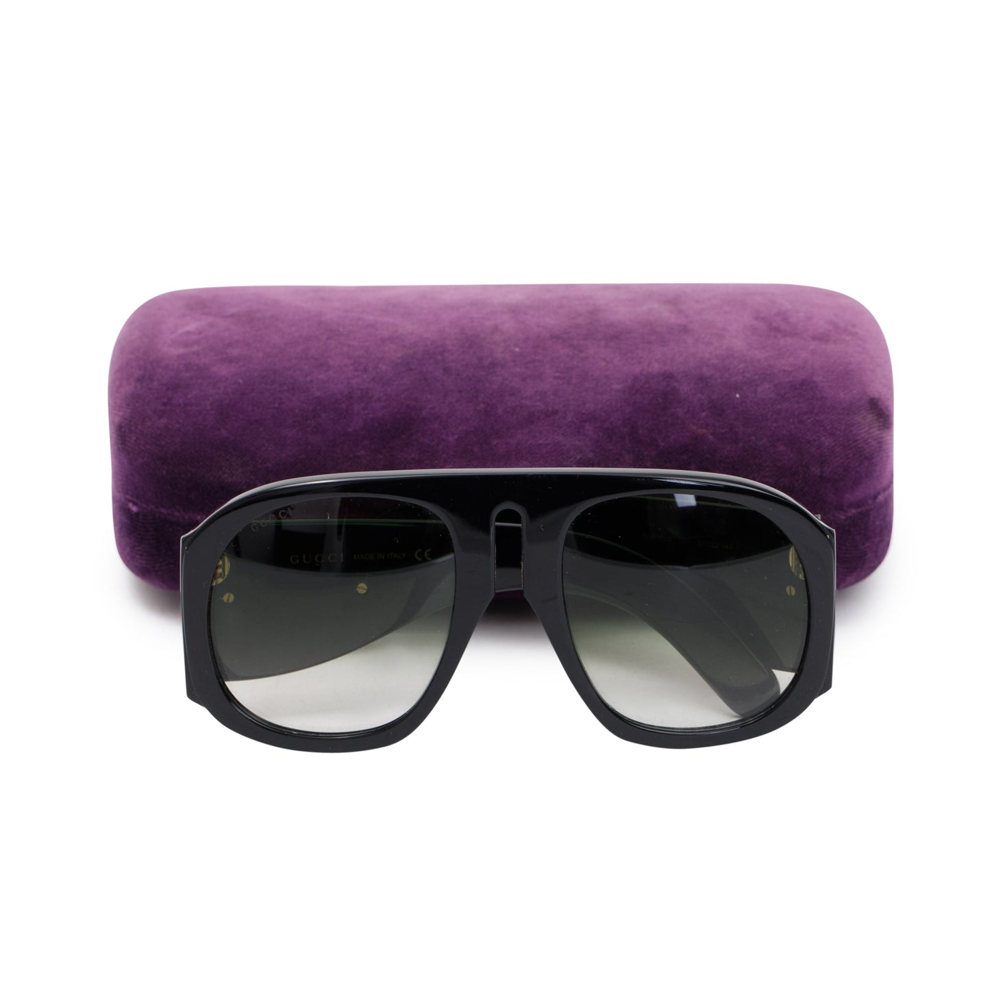 Gucci GG0152S Black Oversized Aviator Sunglasses
