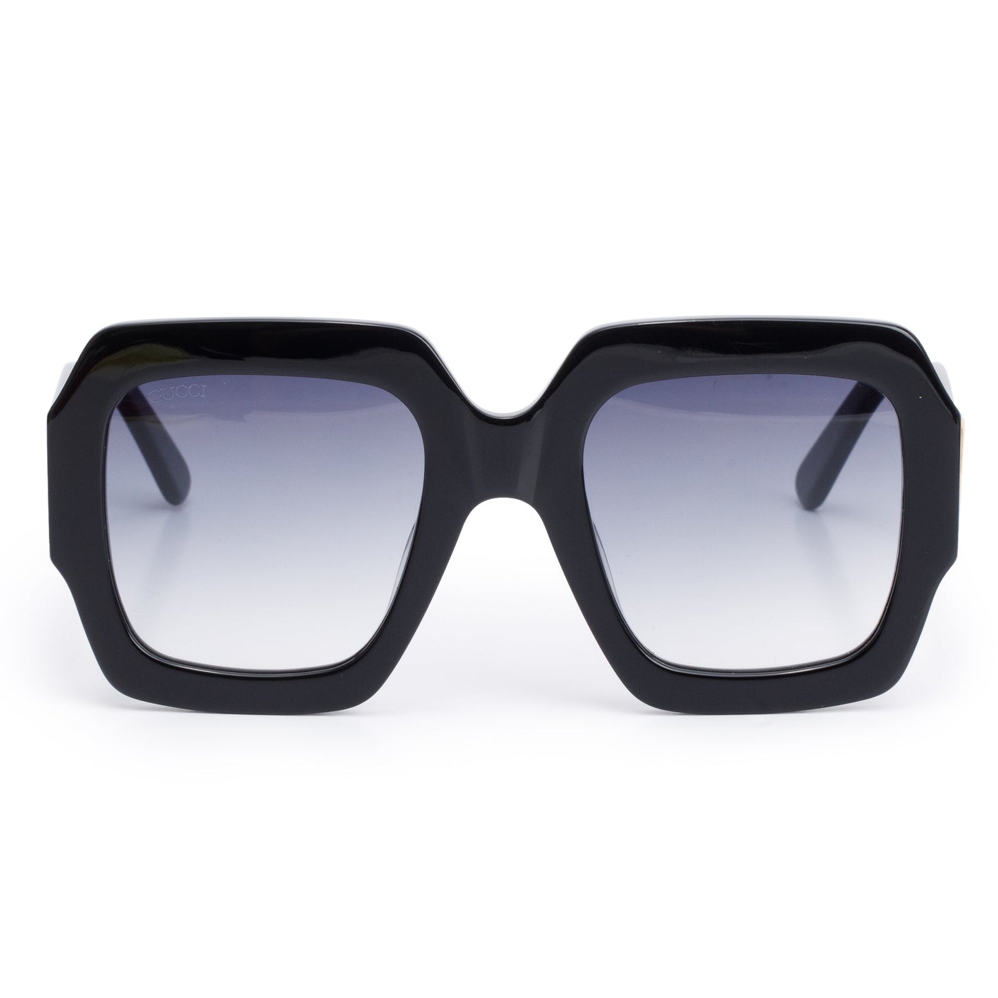 Gucci GG0178S Black Acetate Interlocking G Oversized Sunglasses