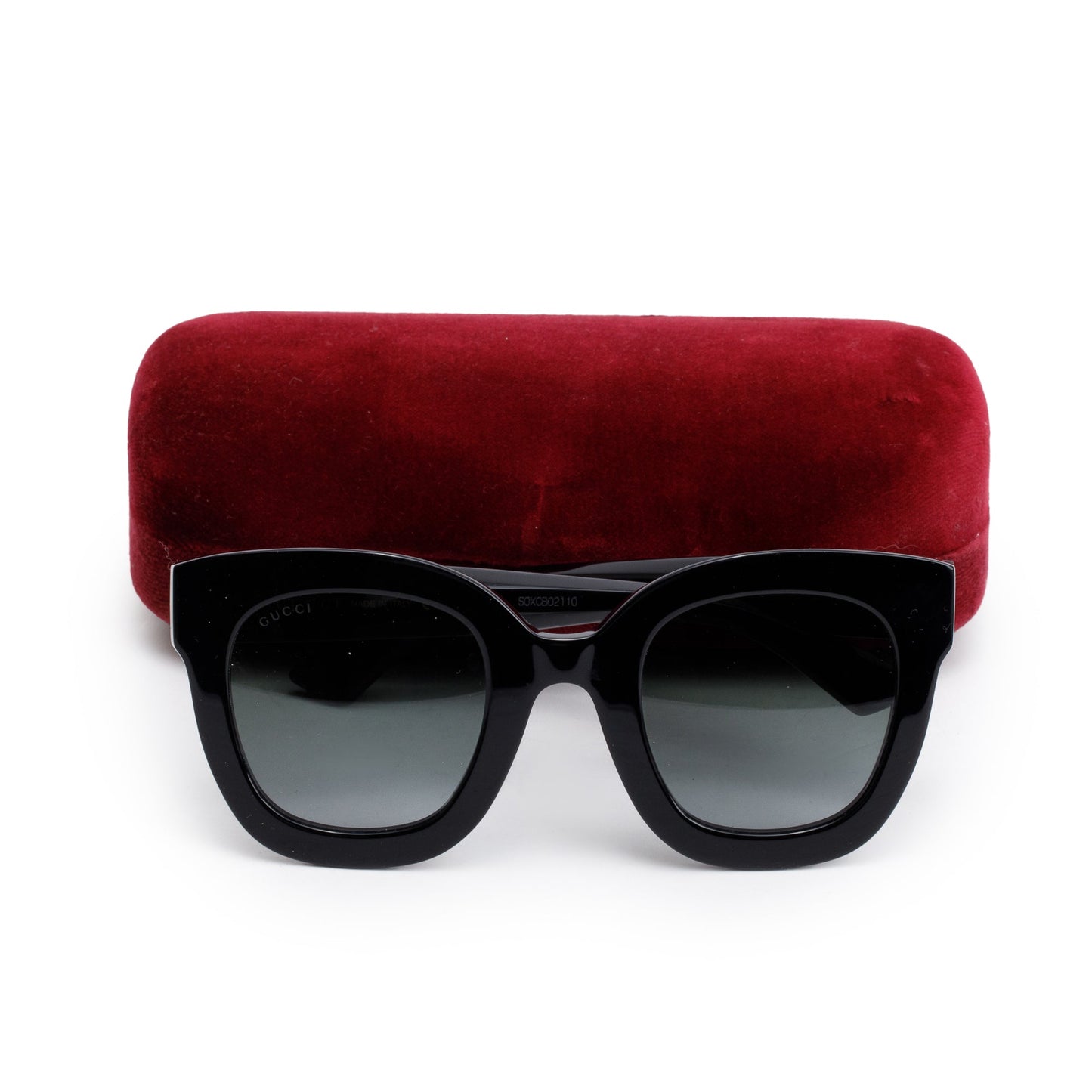 Gucci GG0208S Black Acetate Crystal Star GG Logo Sunglasses