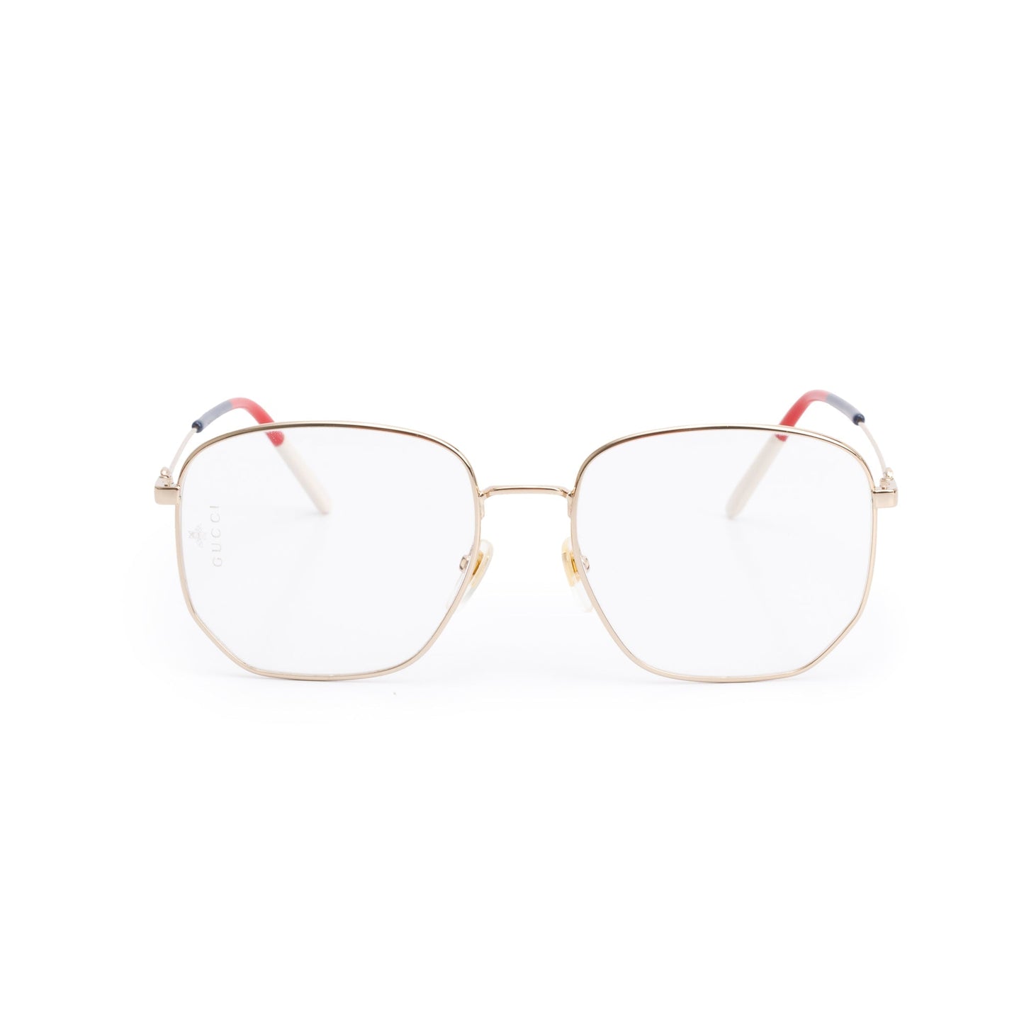 Gucci GG03960 Gold-Tone Metal Square Eyeglasses