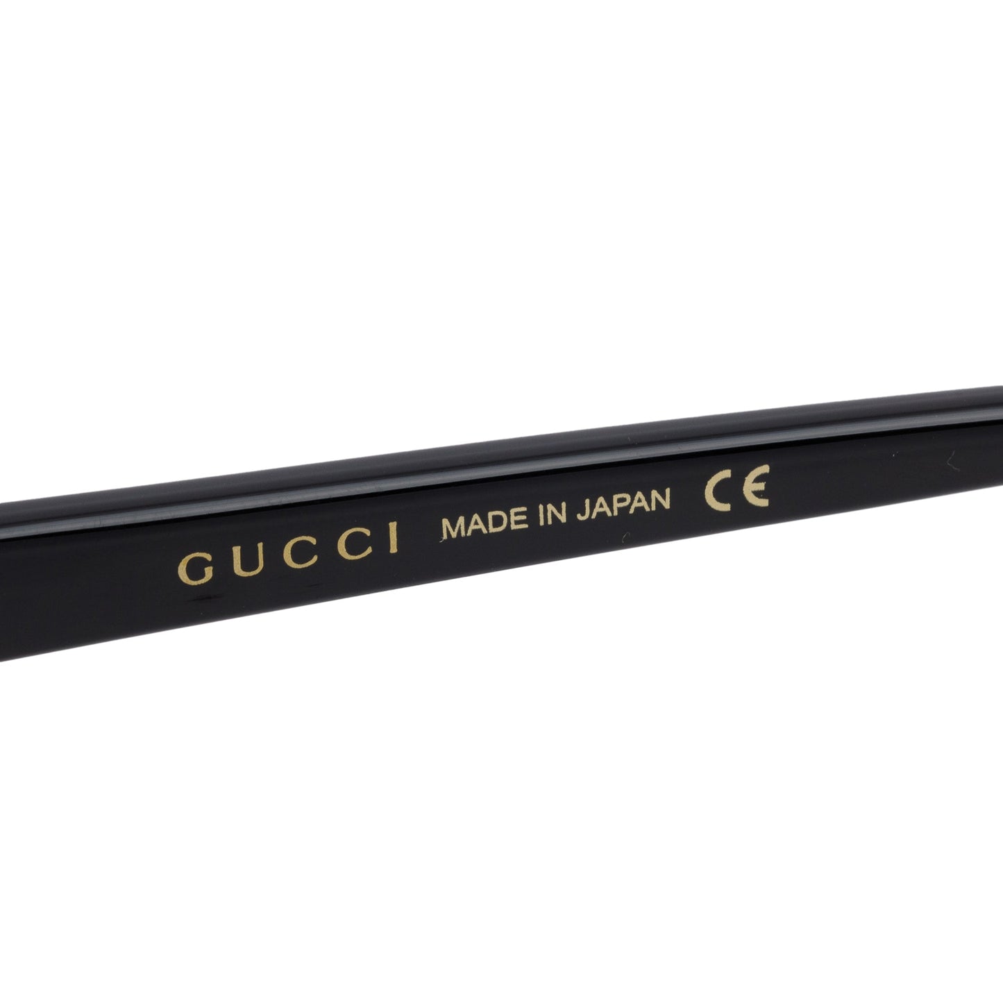 Gucci GG0447S Black Acetate Gold-Tone Metal Web Aviator Sunglasses
