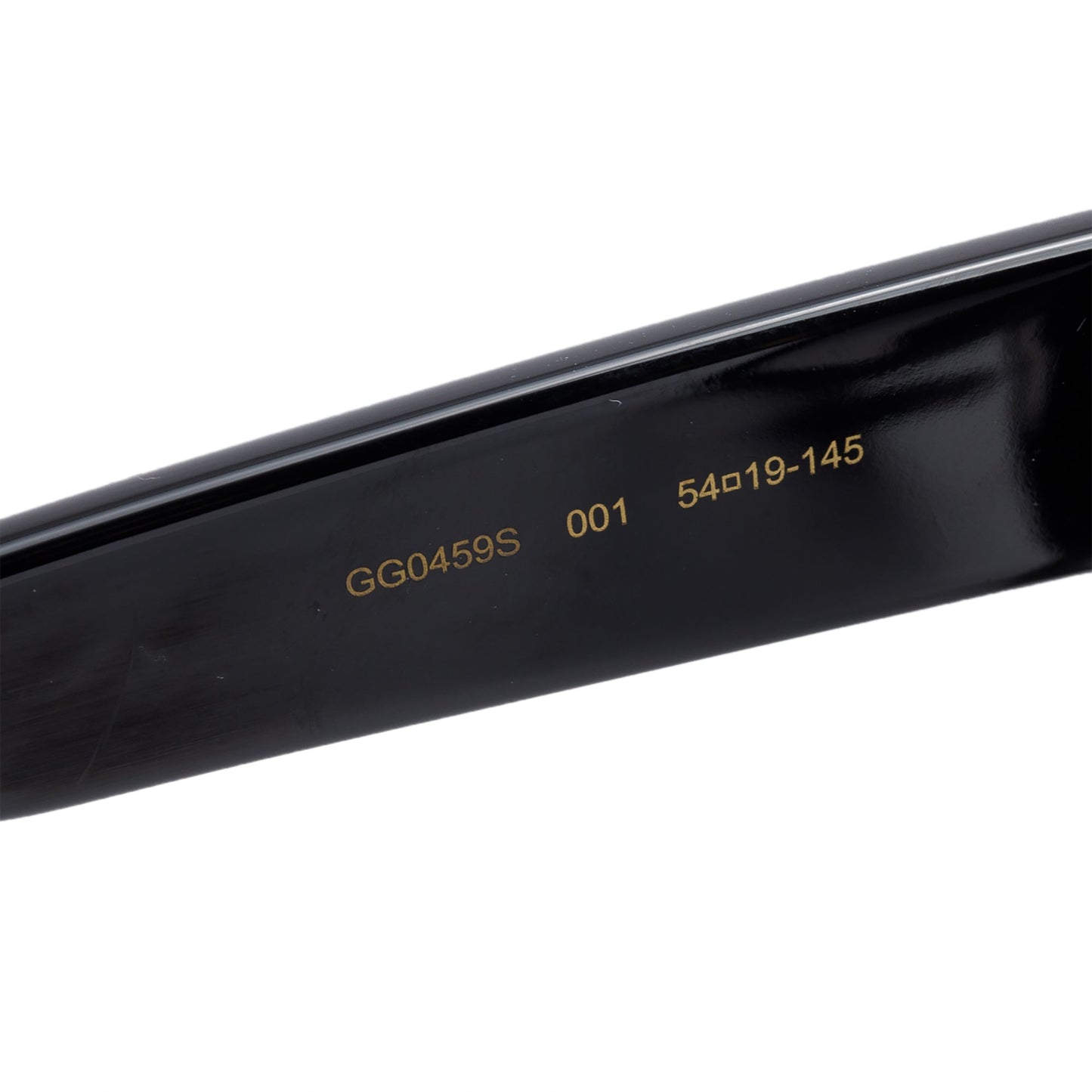 Gucci GG0469S Black Acetate Webi Accent Oversize Square Sunglasses