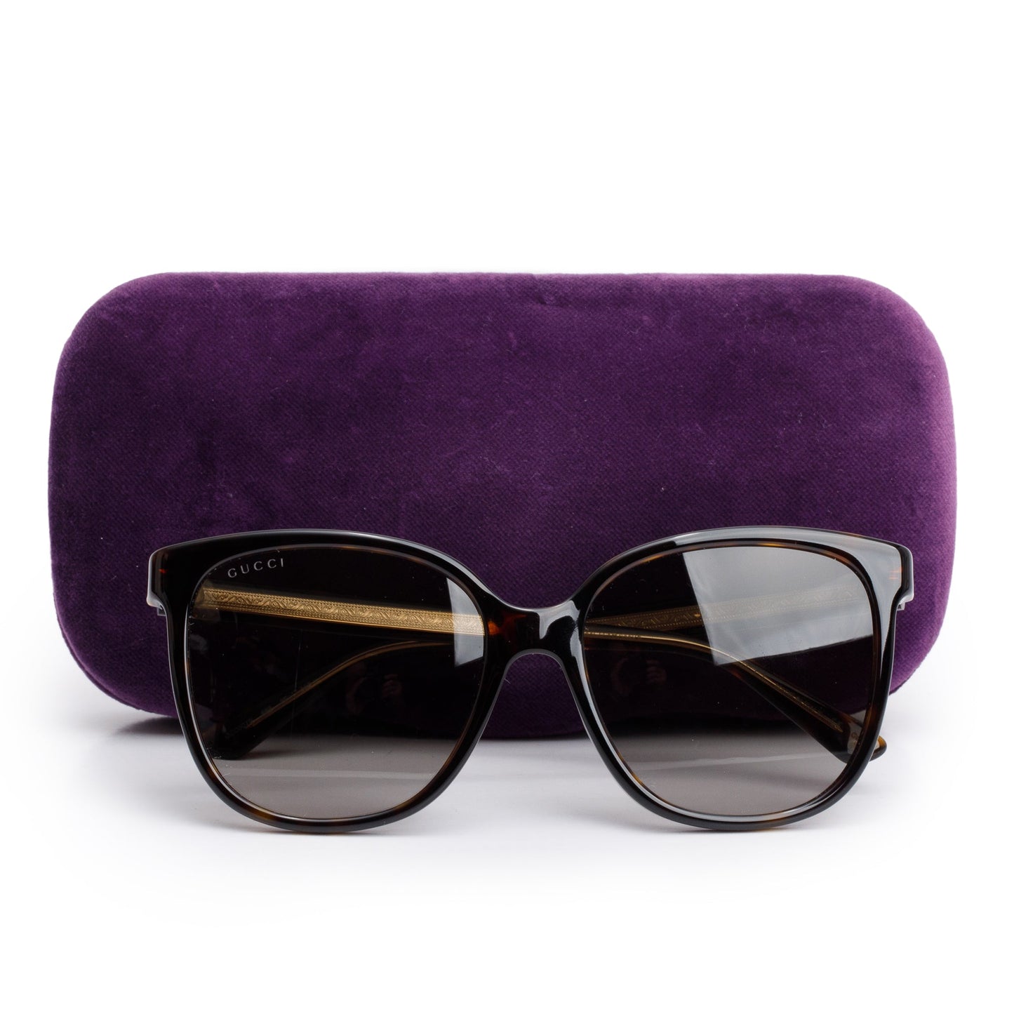 Gucci GG0507S Brown Havana Acetate Round Sunglasses