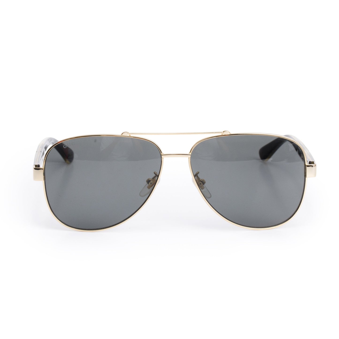 Gucci GG0528S Gold Tone Frame Aviator Sunglasses