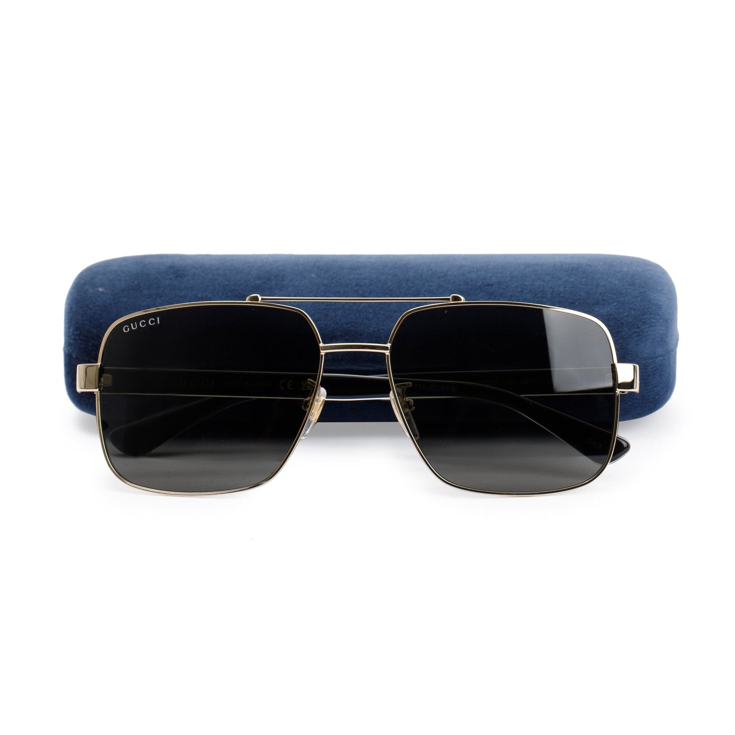 Gucci GG0529S Gold-Tone Frame Aviator Sunglasses